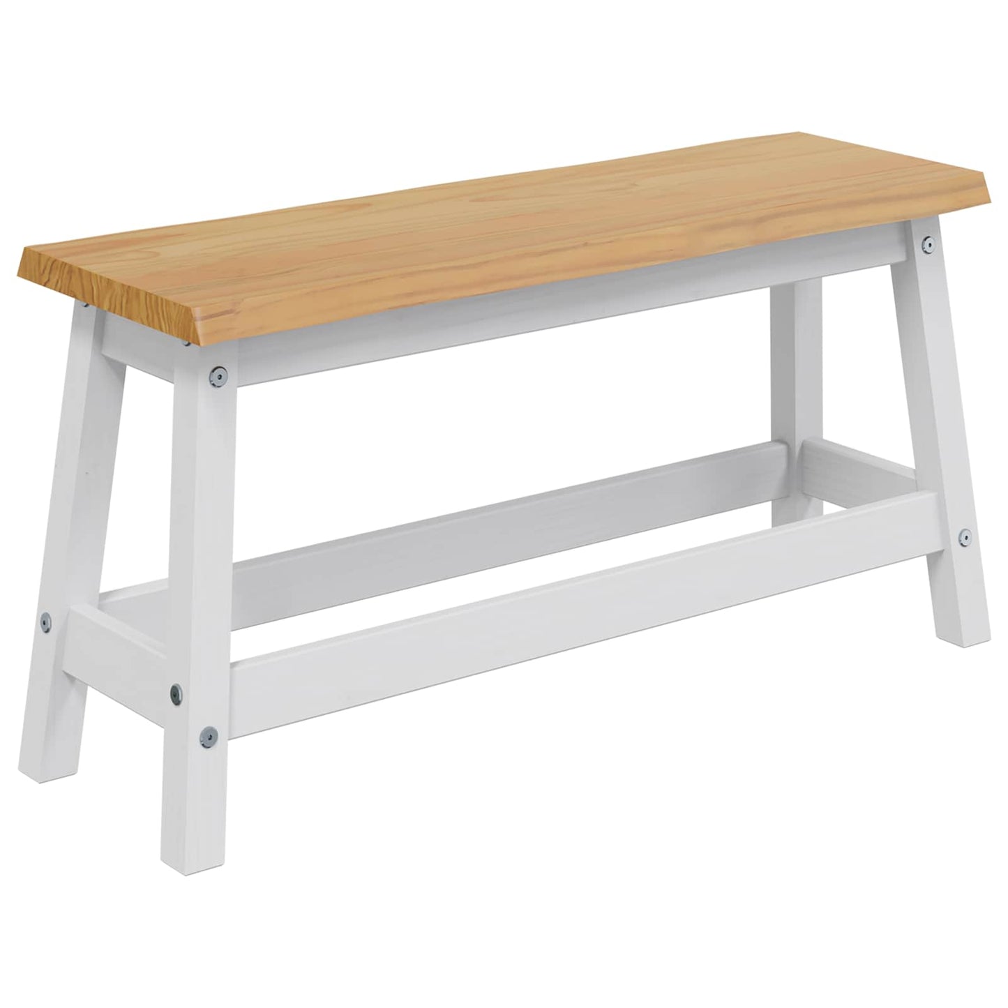VidaXL Καθιστικό Σαλονιού EKAI Λευκό 91,5 x 29 x 45,5 εκ