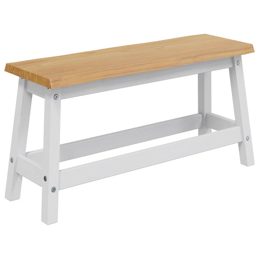 VidaXL Καθιστικό Σαλονιού EKAI Λευκό 91,5 x 29 x 45,5 εκ