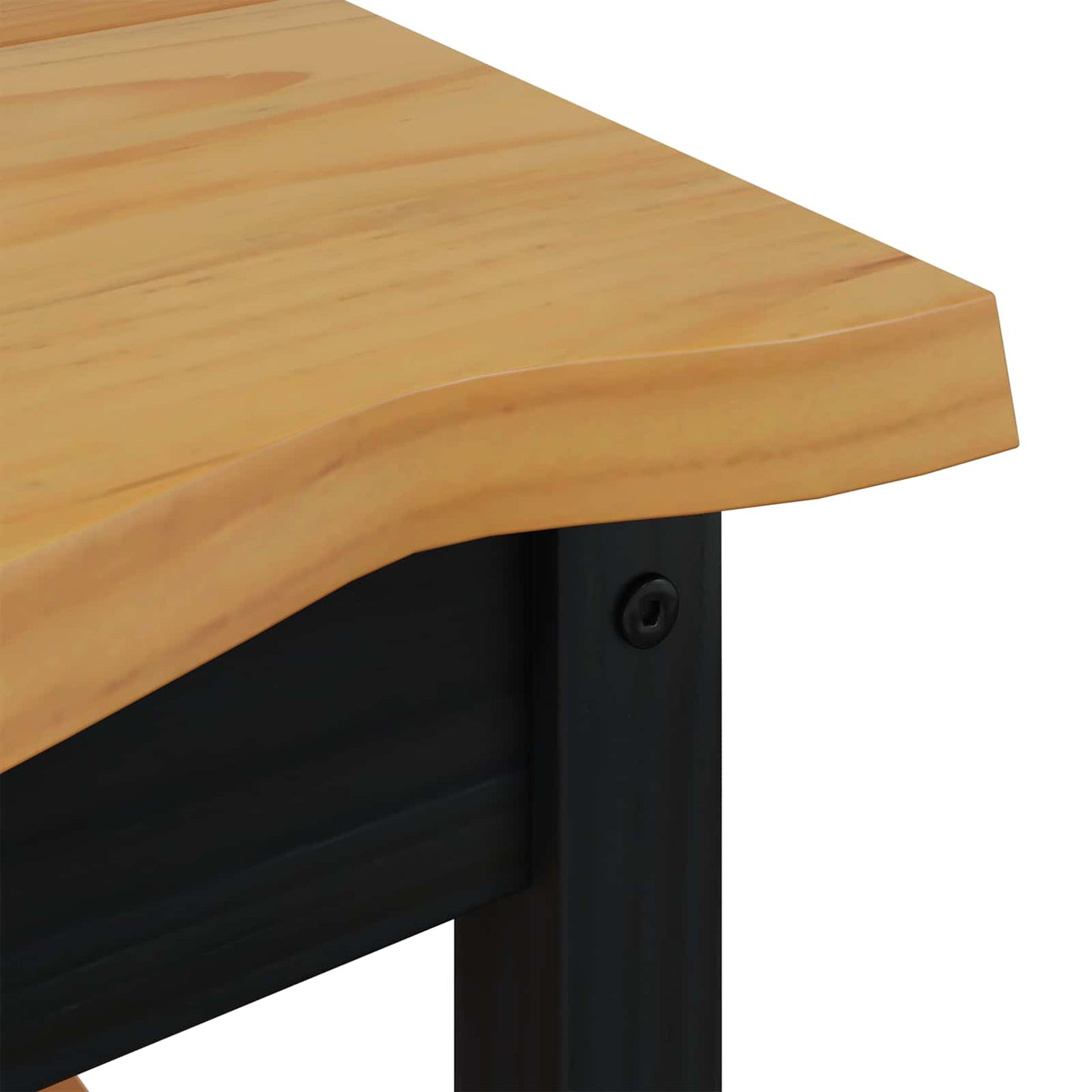 VidaXL Τραπεζάκι Πλευράς με ράφι EKAI Μαύρο 50 x 50 x 45,5 εκ.