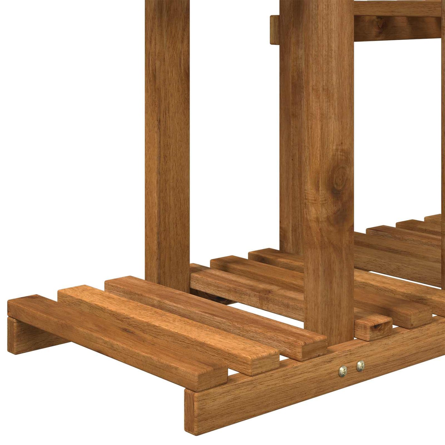 vidaXL Βάση φυτών Φυσικό 123 x 25 x 78,5 εκ. Στερεό Ξύλο Ακακίας