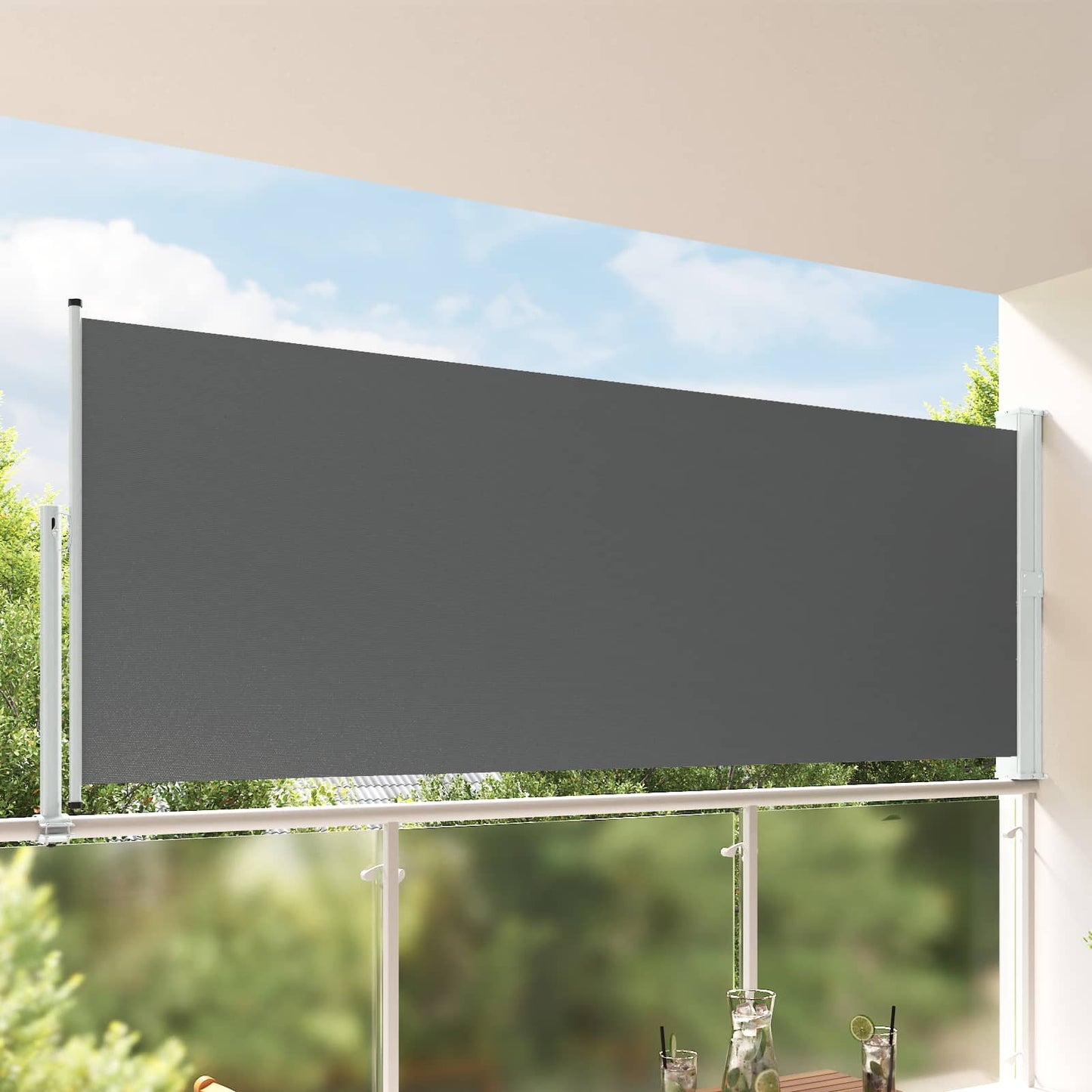 vidaXL Προστασία Πλευράς 140 x 300 cm 100% πολυεστέρας σίδερο χάλυβας