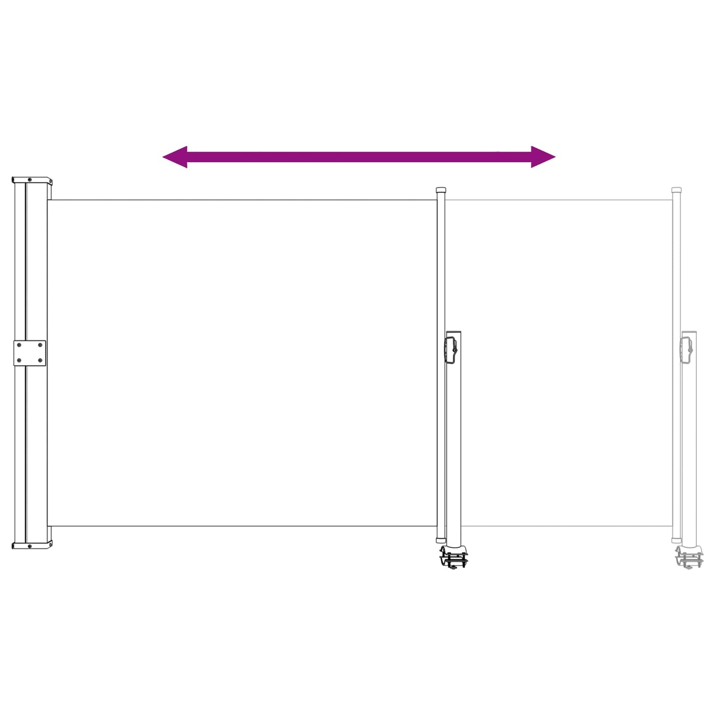 vidaXL Προστασία Πλευράς 140 x 300 cm 100% πολυεστέρας σίδερο χάλυβας