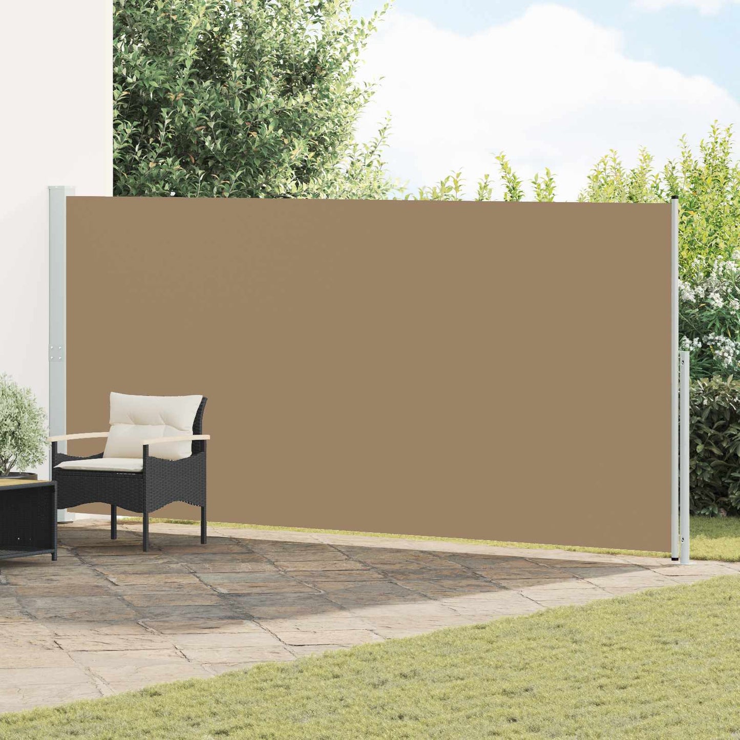 vidaXL Ανακλινόμενος Πλευρικός Απλώστρα 180 x 300 cm Πολυεστέρας
