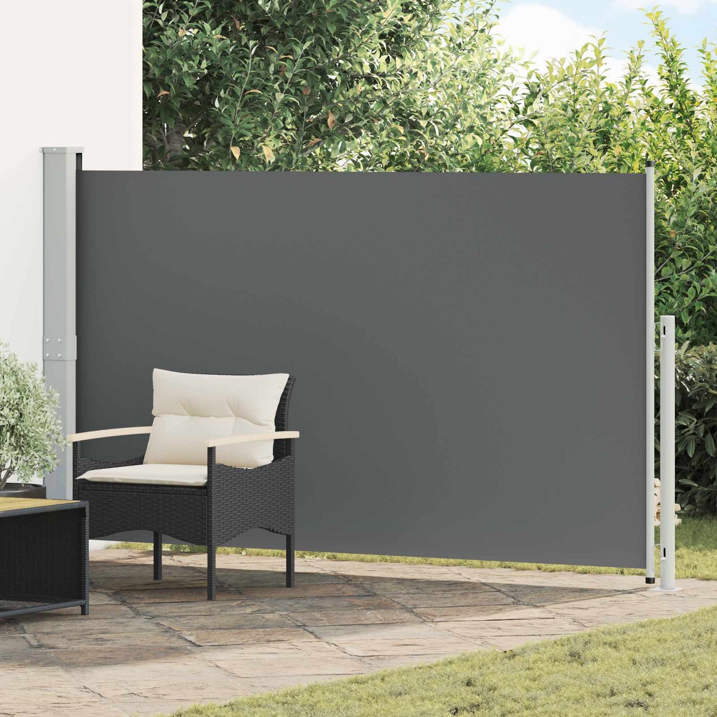 vidaXL Ανακλινόμενος Πλευρικός Απλώστρα 180 x 300 cm Πολυεστέρας