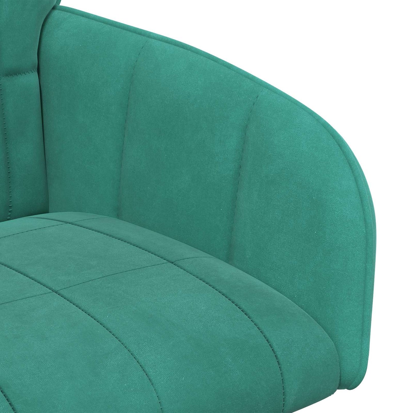 vidaXL Καρέκλες φαγητού 4 pcs Βελούδο Τιρκουάζ 57 x 50 x 85 εκ.