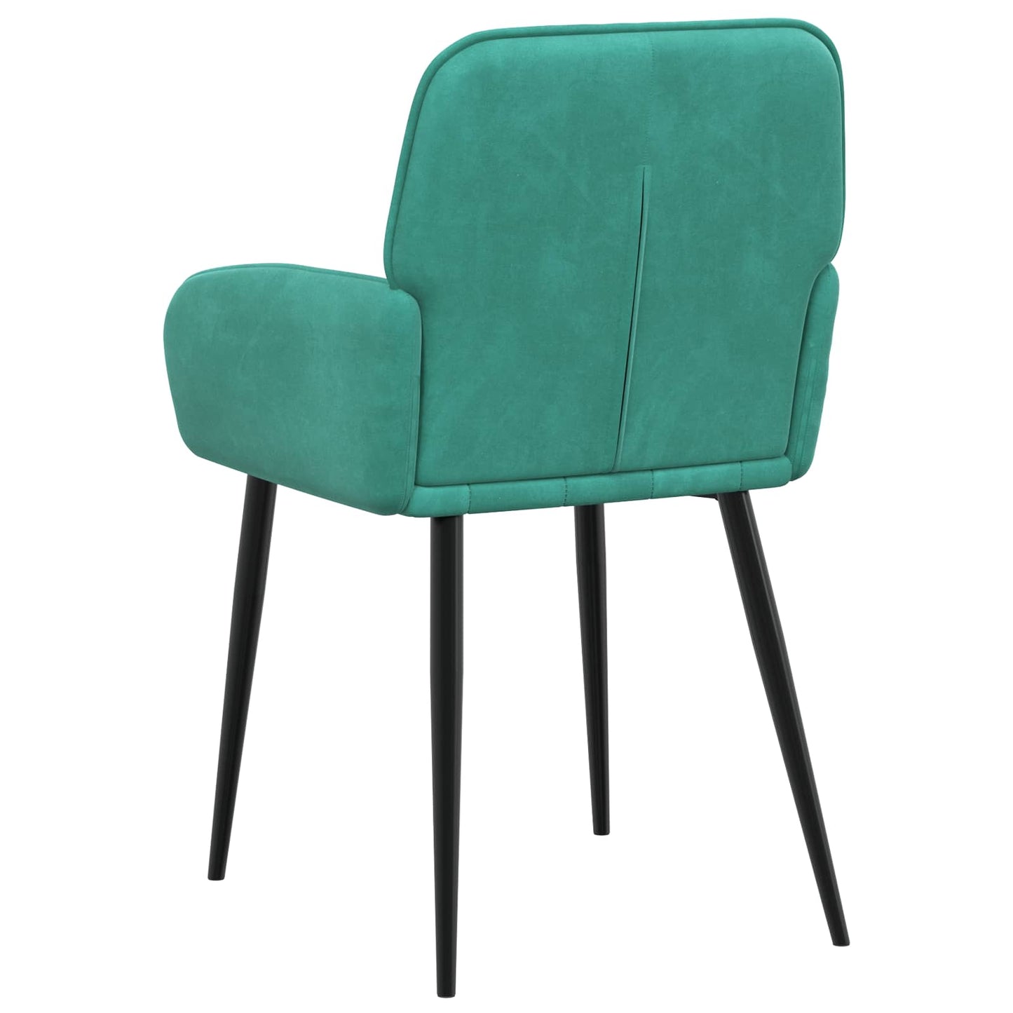 vidaXL Καρέκλες φαγητού 4 pcs Βελούδο Τιρκουάζ 57 x 50 x 85 εκ.