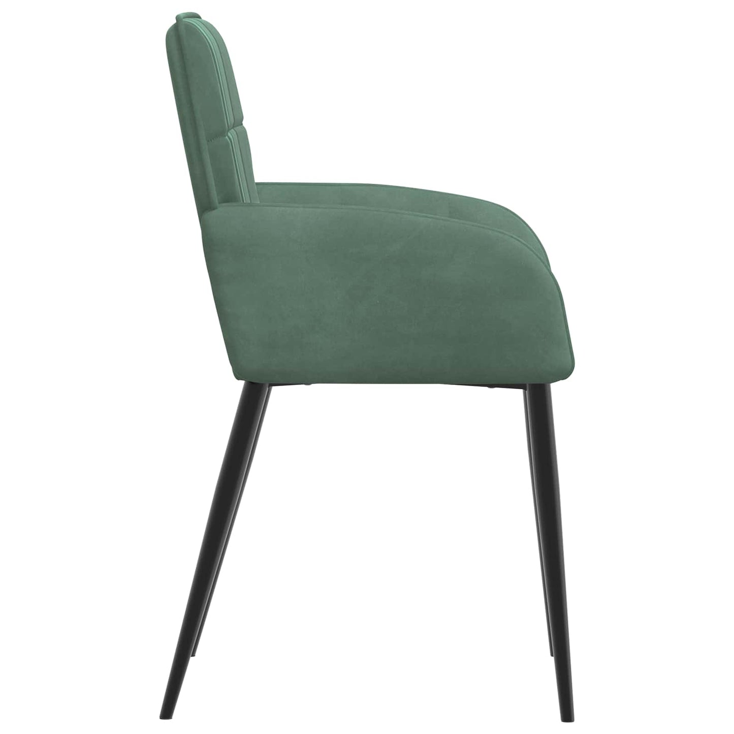 vidaXL Καρέκλες φαγητού 4 pcs Βελούδο Θαλασσί 57 x 50 x 85 εκ.