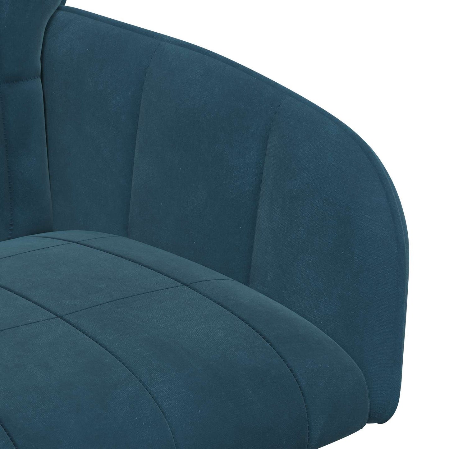 vidaXL Καρέκλες φαγητού 6 pcs Βελούδο Μπλε 57 x 50 x 85 εκ.