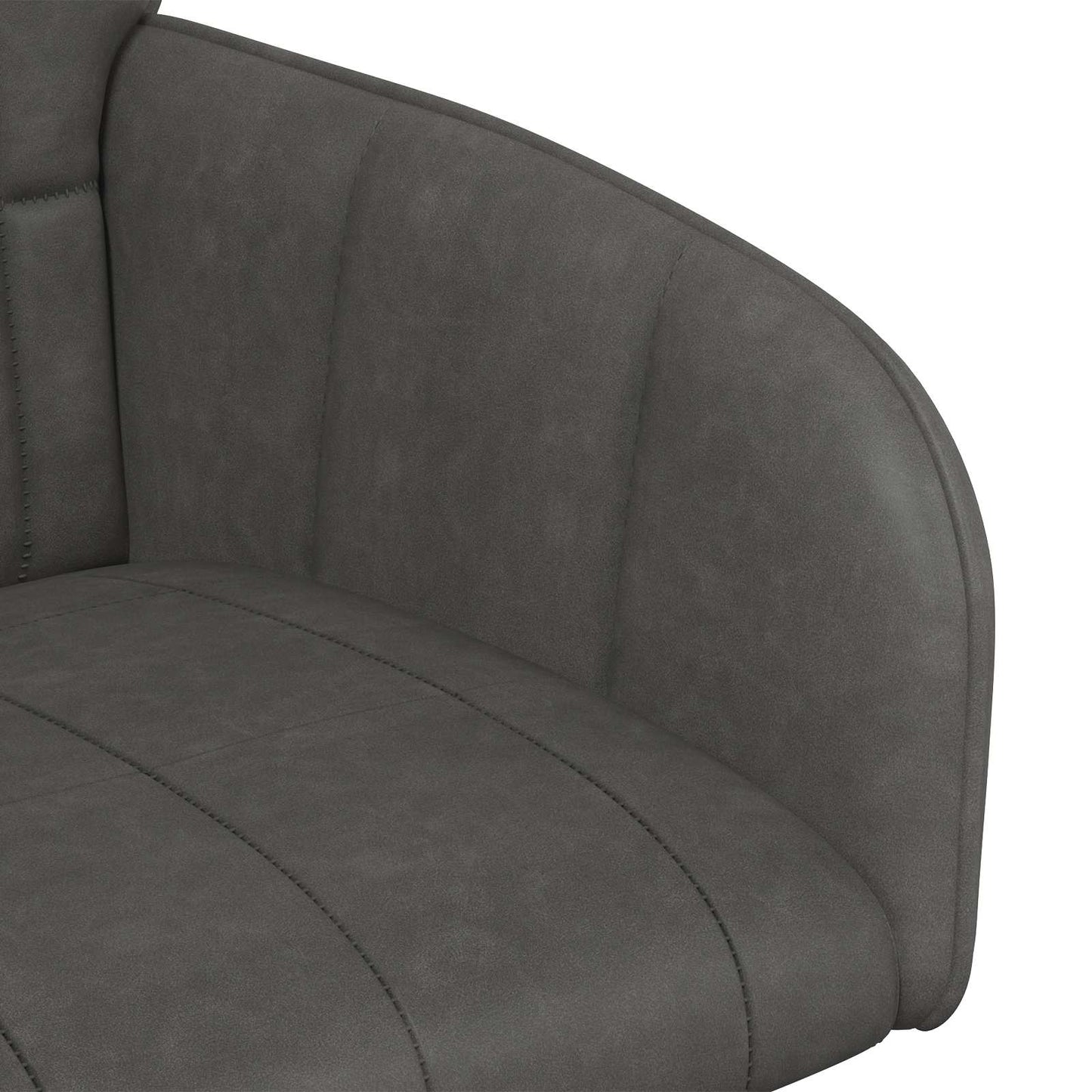 vidaXL Καρέκλες φαγητού 4 pcs Τεχνητό Δέρμα Μαύρο 57 x 50 x 85 εκ.