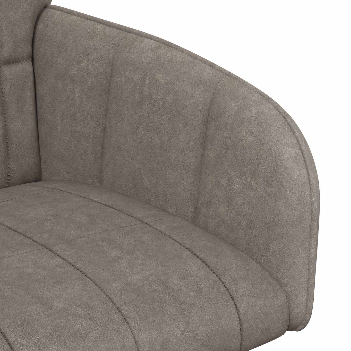 vidaXL Καρέκλες φαγητού 4 pcs Τεχνητό Δέρμα Γκρι 57 x 50 x 85 εκ.