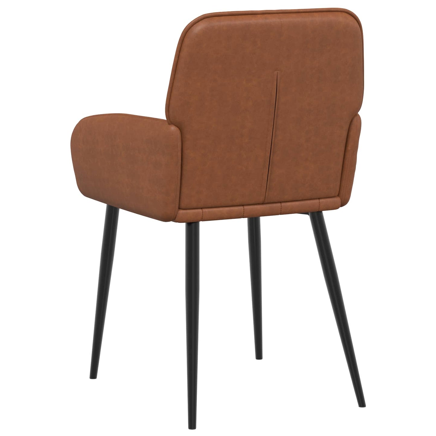 vidaXL Καρέκλες φαγητού 6 pcs Τεχνητό Δέρμα Καφέ 57 x 50 x 85 εκ.