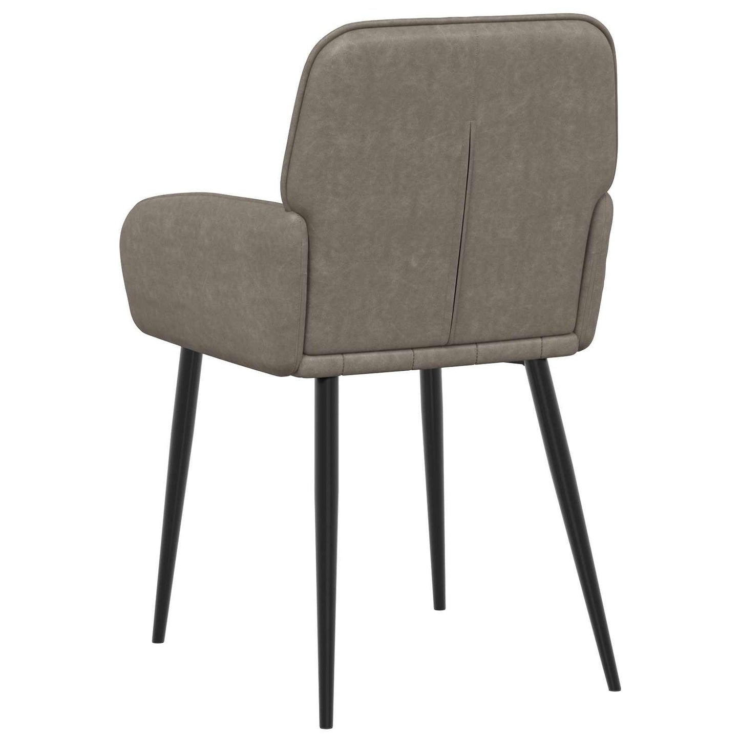 vidaXL Καρέκλες φαγητού 6 pcs Τεχνητό Δέρμα Γκρι 57 x 50 x 85 εκ.