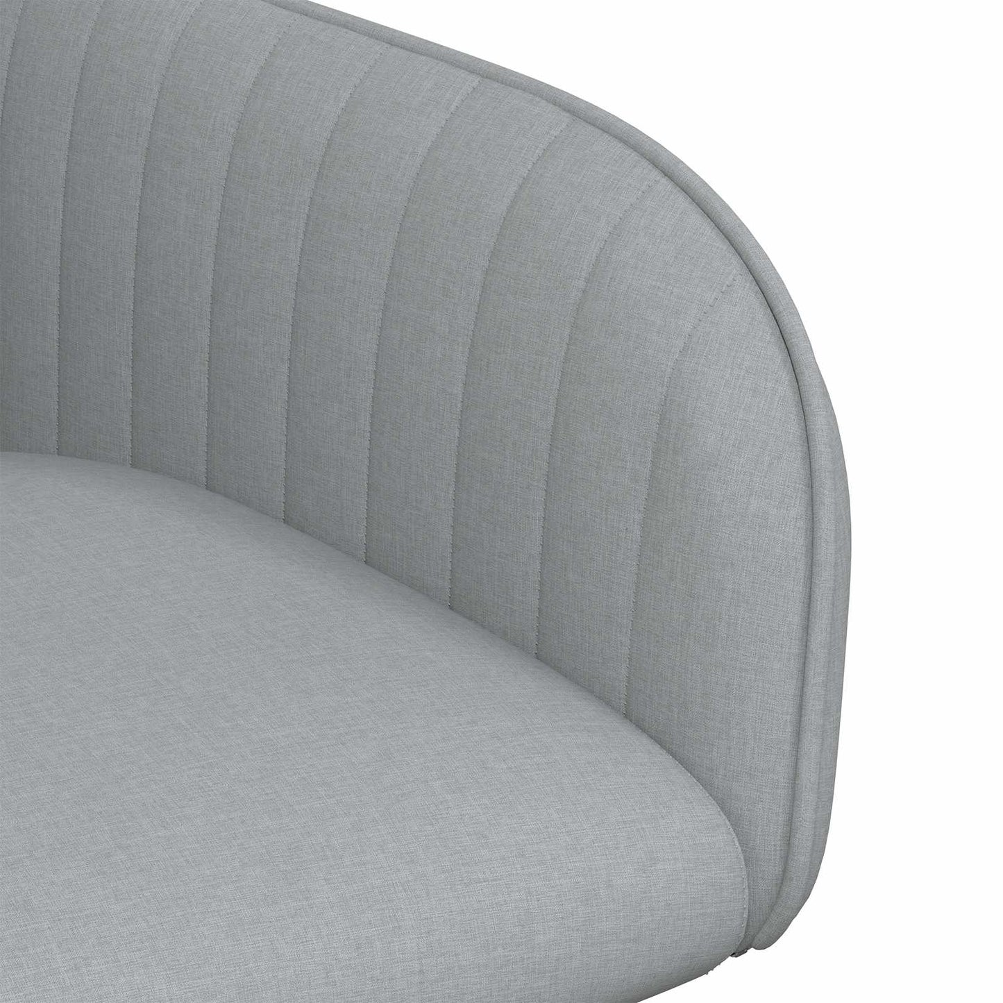 vidaXL Καρέκλες φαγητού 4 pcs Ύφασμα Ανοιχτό γκρι 56,5 x 50 x 87,5 εκ.