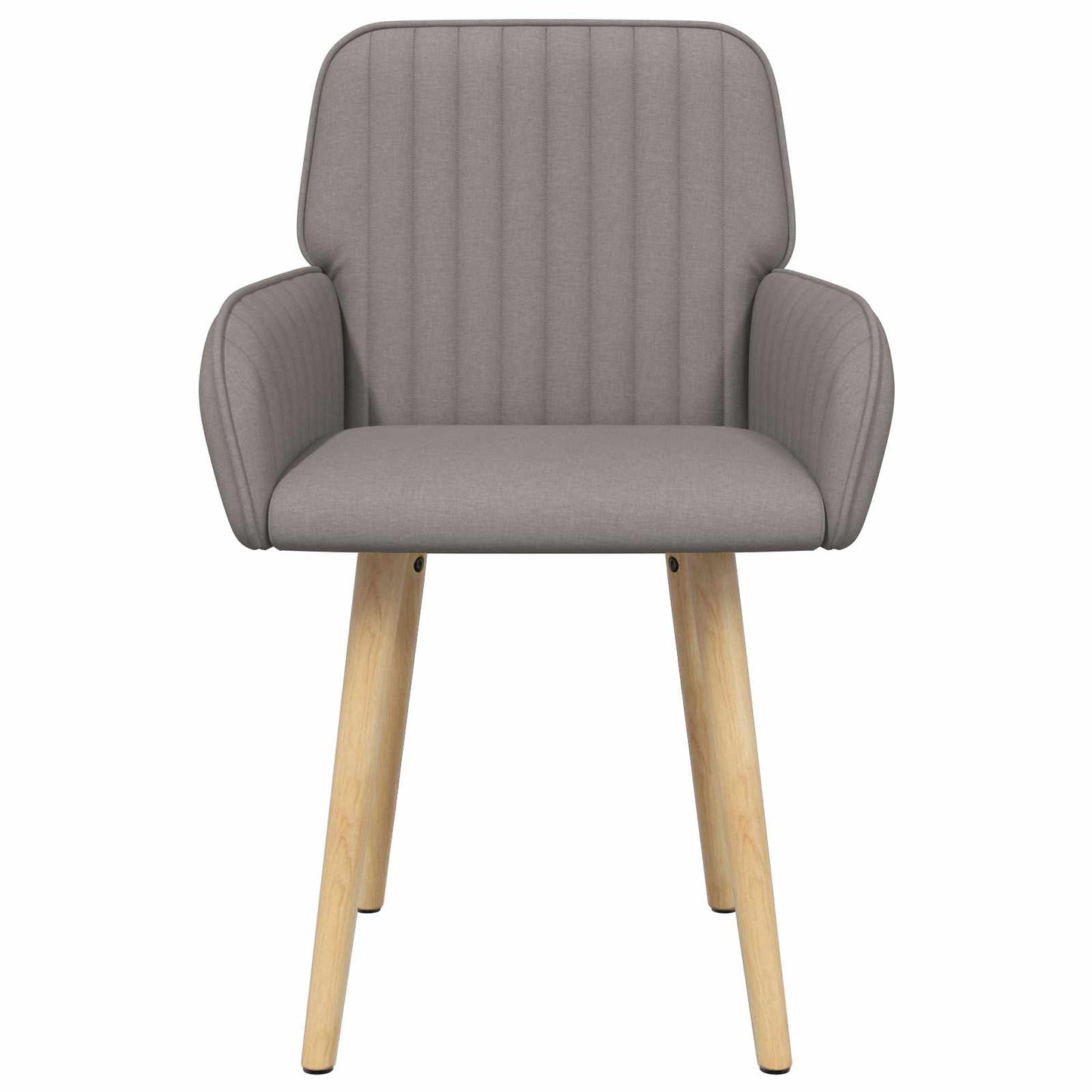 vidaXL Καρέκλες φαγητού 4 pcs Ύφασμα Taupe 56,5 x 50 x 87,5 εκ.