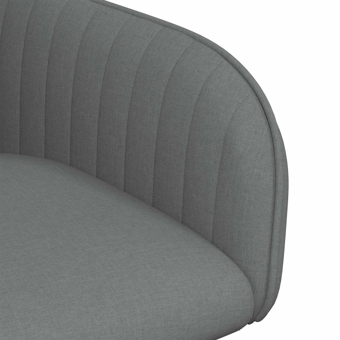 vidaXL Καρέκλες φαγητού 6 pcs Ύφασμα Σκούρο Γκρι 56,5 x 50 x 87,5 εκ.