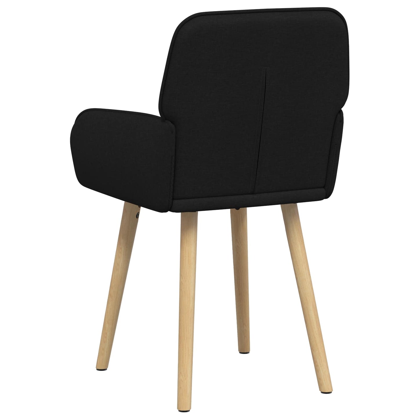 vidaXL Καρέκλες φαγητού 6 pcs Ύφασμα Μαύρο 56,5 x 50 x 87,5 εκ.