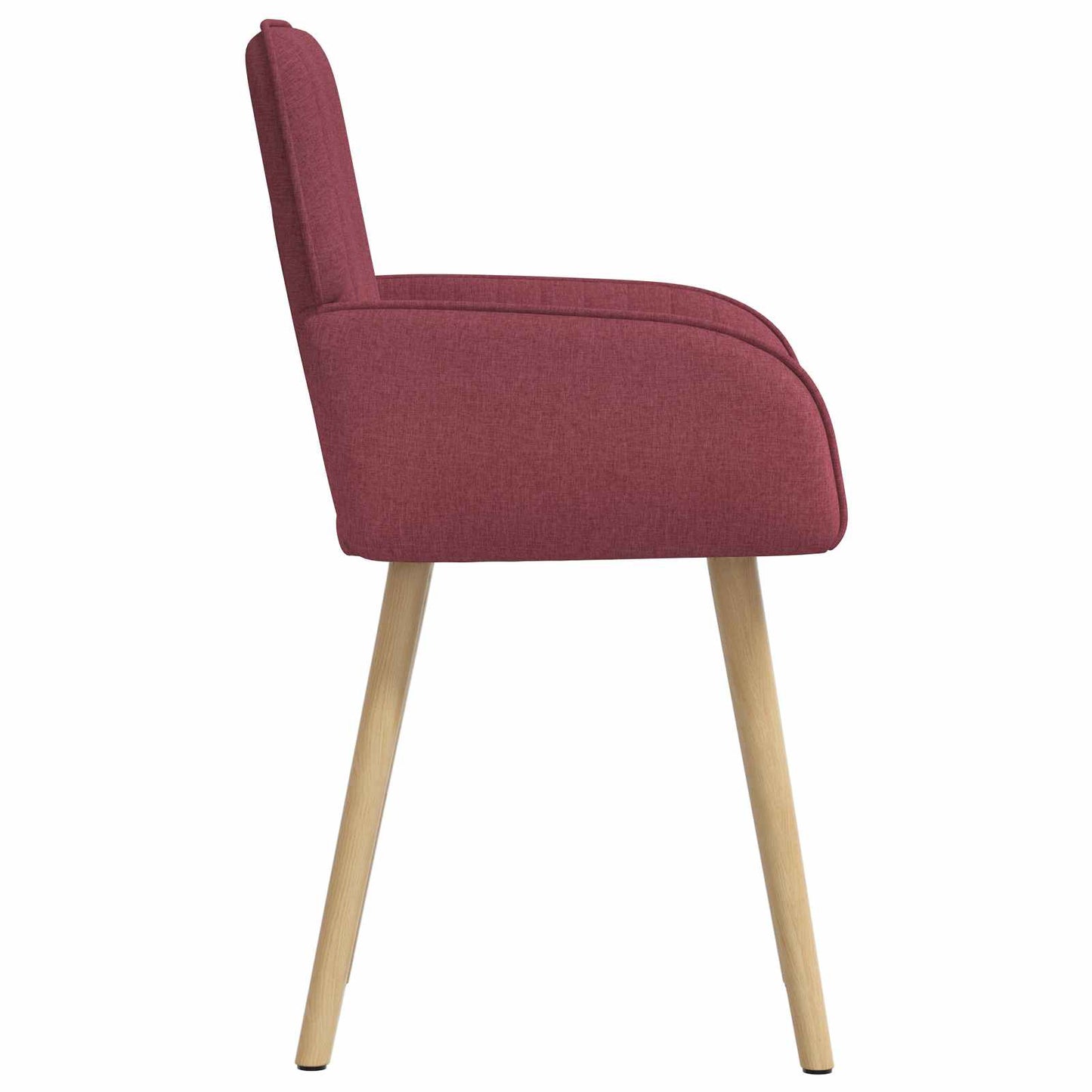 vidaXL Καρέκλες φαγητού 6 pcs Ύφασμα Κόκκινο 56,5 x 50 x 87,5 εκ.