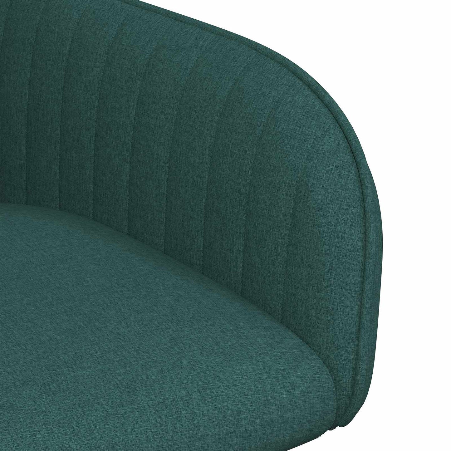 vidaXL Καρέκλες φαγητού 6 pcs Ύφασμα Σκούρο Πράσινο