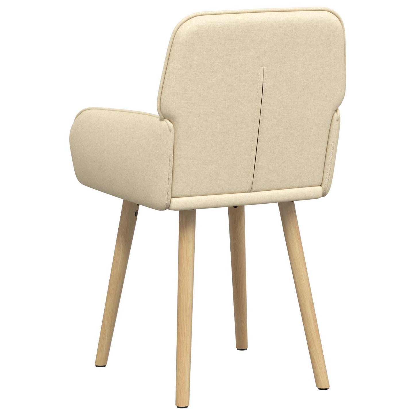 vidaXL Καρέκλες φαγητού 6 pcs Ύφασμα Κρεμ 56,5 x 50 x 87,5 εκ.