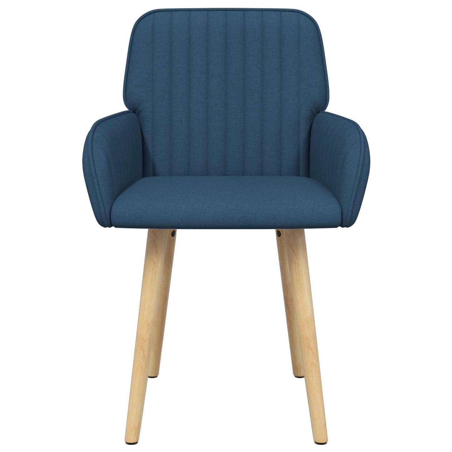 vidaXL Καρέκλες φαγητού 6 pcs Ύφασμα Μπλε 56,5 x 50 x 87,5 εκ.