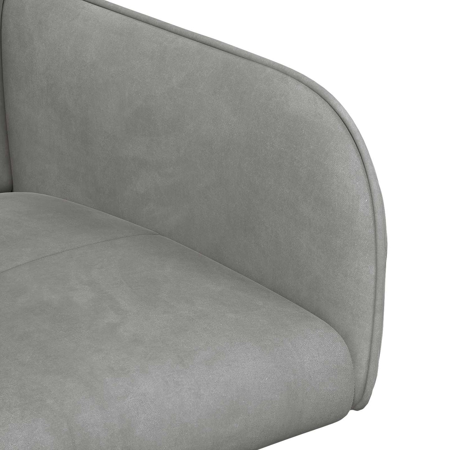 vidaXL Καρέκλες φαγητού 4 pcs Βελούδο Ανοιχτό γκρι 59 x 56,5 x 86 εκ.