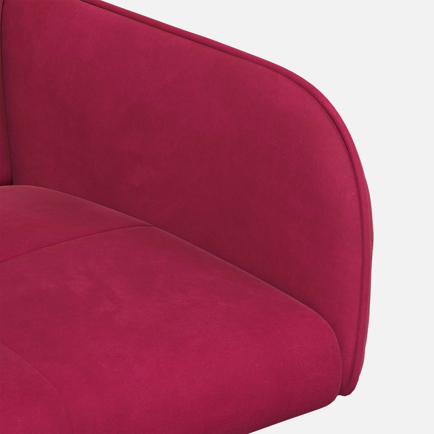 vidaXL Καρέκλες φαγητού 4 pcs Βελούδο Κόκκινο 59 x 56,5 x 86 εκ.