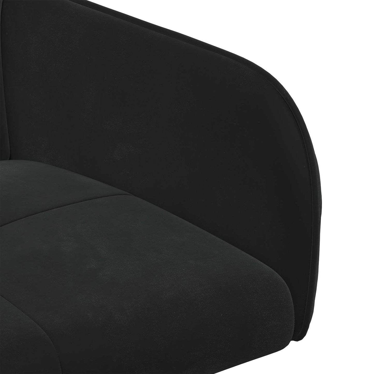 vidaXL Καρέκλες φαγητού 4 pcs Βελούδο Μαύρο 59 x 56,5 x 86 εκ.