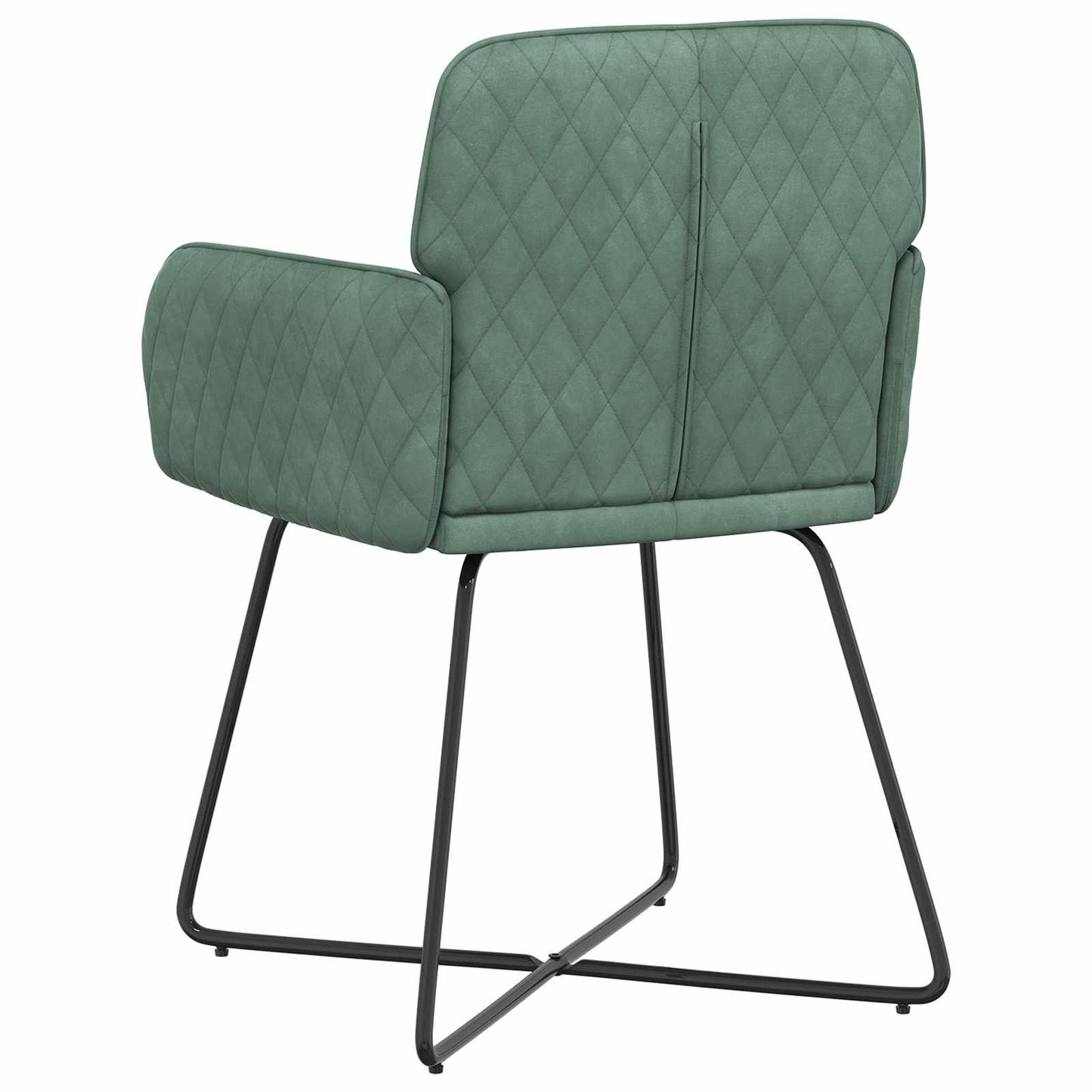vidaXL Καρέκλες φαγητού 4 pcs Βελούδο Θαλασσί 59 x 56,5 x 86 εκ.