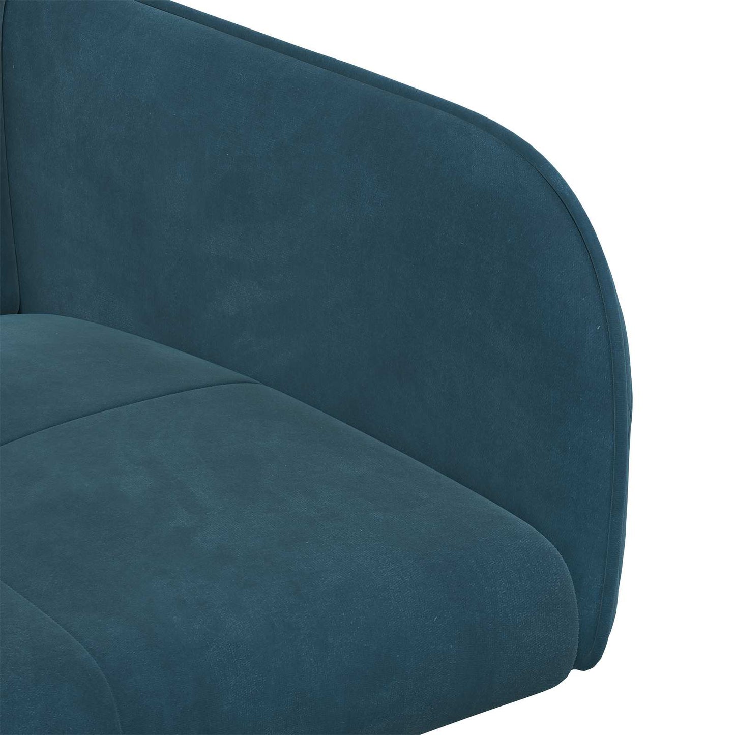 vidaXL Καρέκλες φαγητού 6 pcs Βελούδο Μπλε 59 x 56,5 x 86 εκ.