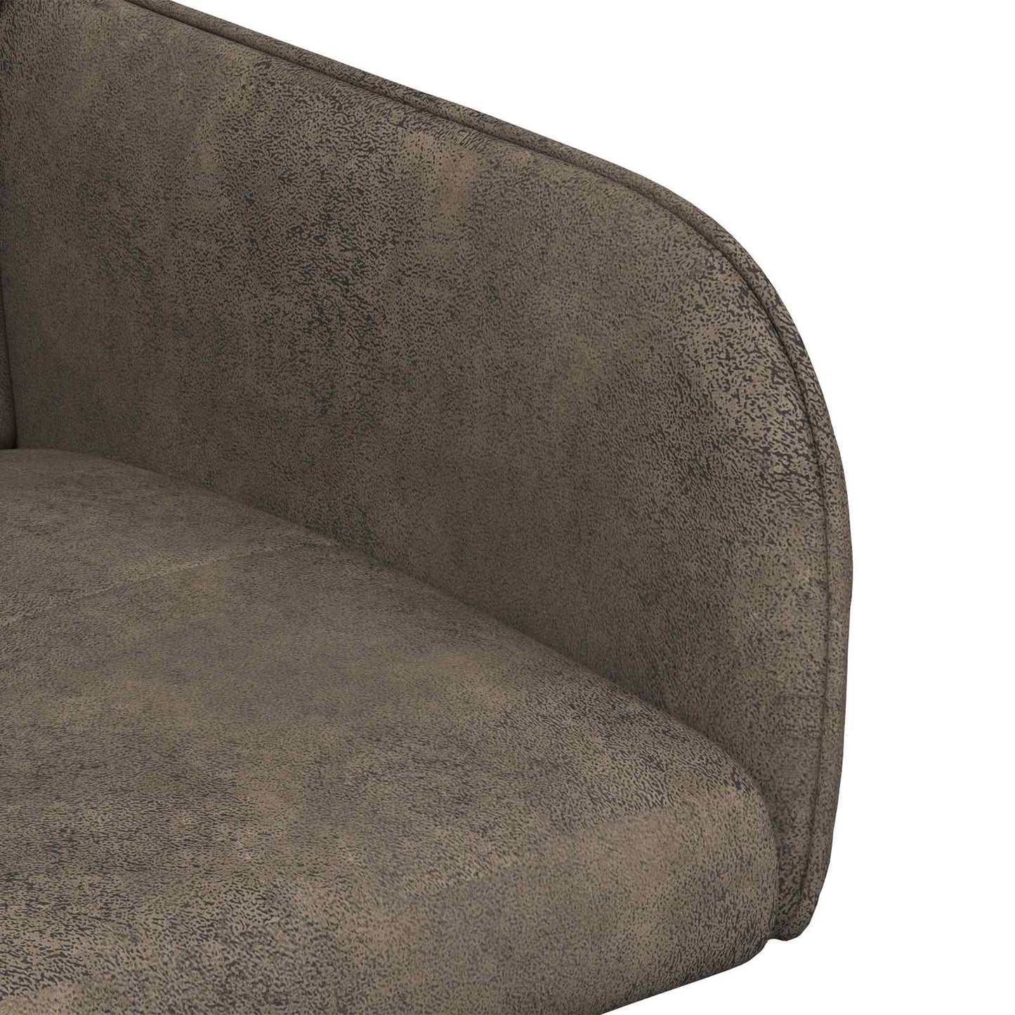vidaXL Καρέκλες φαγητού 6 pcs Φιλικό Δερμάτινο Σουέντ Σκούρο Γκρι