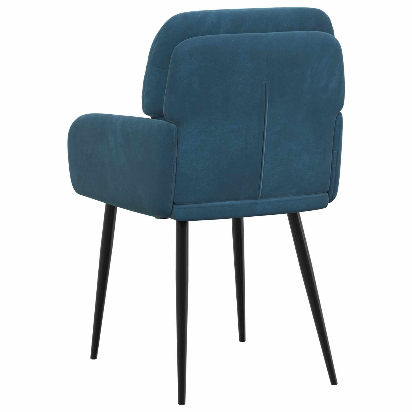 vidaXL Καρέκλες φαγητού 4 pcs Βελούδο Μπλε 59 x 59,5 x 90 εκ