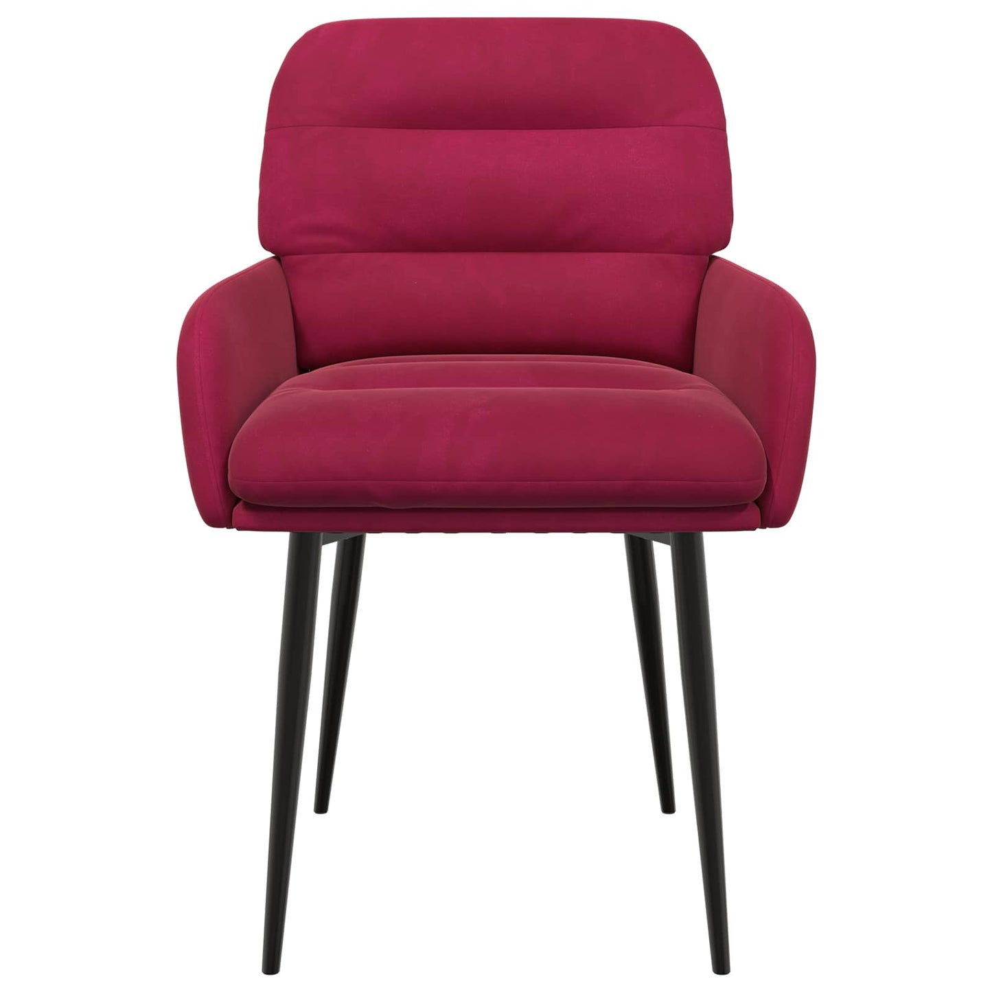 vidaXL Καρέκλες φαγητού 6 pcs Βελούδο Κόκκινο 59 x 59,5 x 90 εκ