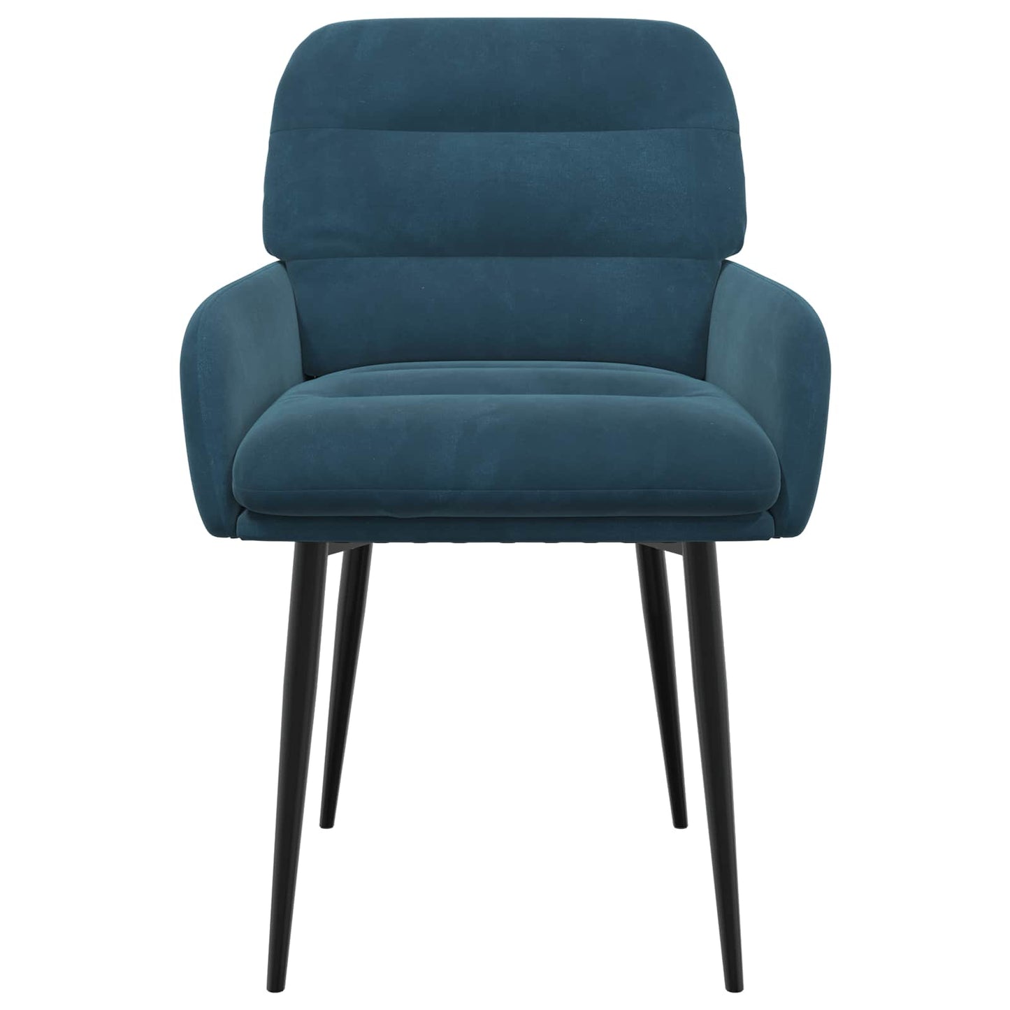 vidaXL Καρέκλες φαγητού 6 pcs Βελούδο Μπλε 59 x 59,5 x 90 εκ
