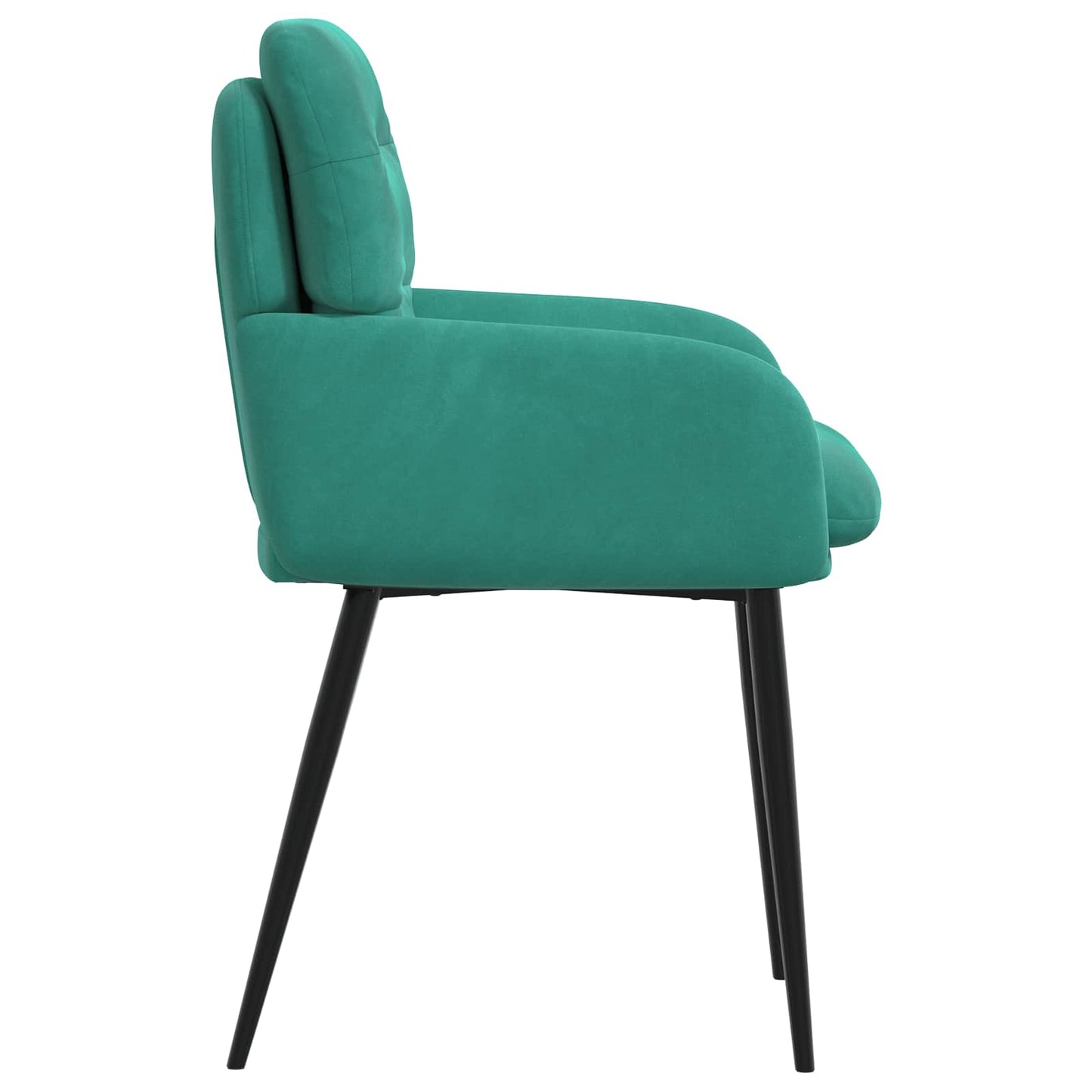 vidaXL Καρέκλες φαγητού 6 pcs Βελούδο Τιρκουάζ 59 x 59,5 x 90 εκ