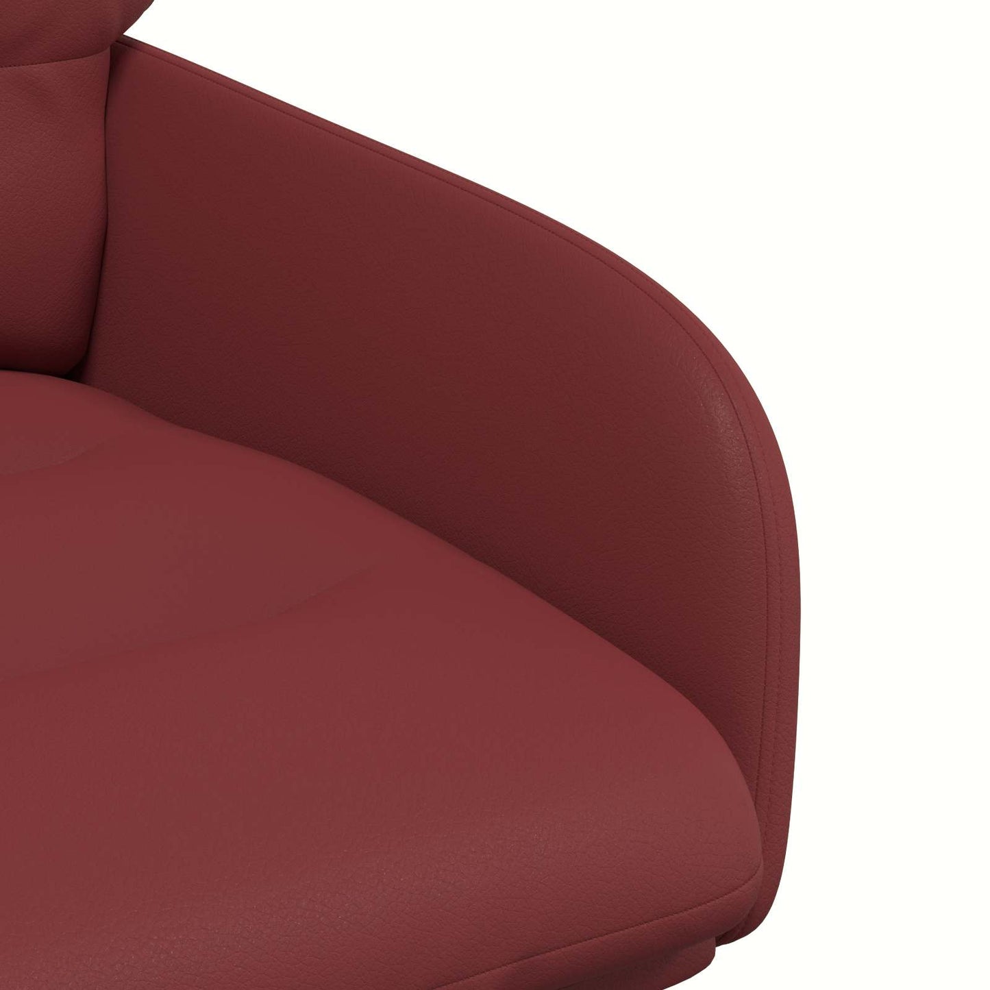 vidaXL Γυριστές καρέκλες φαγητού 4 pcs Τεχνητό Δέρμα Κόκκινο