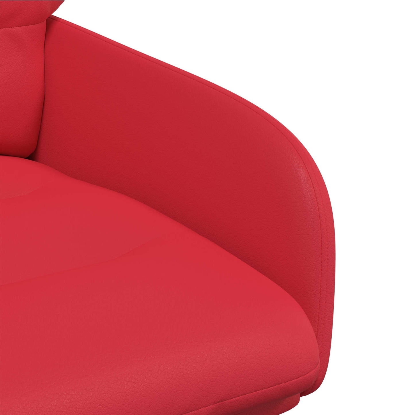 vidaXL Γυριστές καρέκλες φαγητού 4 pcs Τεχνητό Δέρμα Κόκκινο