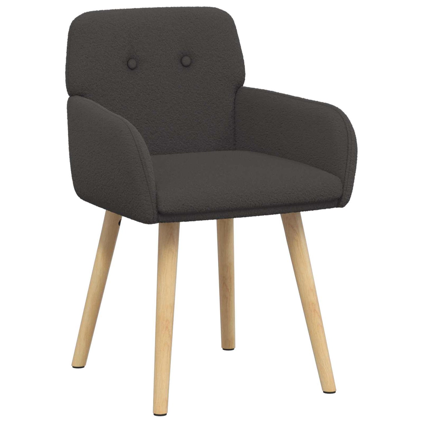 vidaXL Καρέκλες φαγητού 4 pcs Μπουκλέ Σκούρο Γκρι 59 x 57 x 85 εκ.