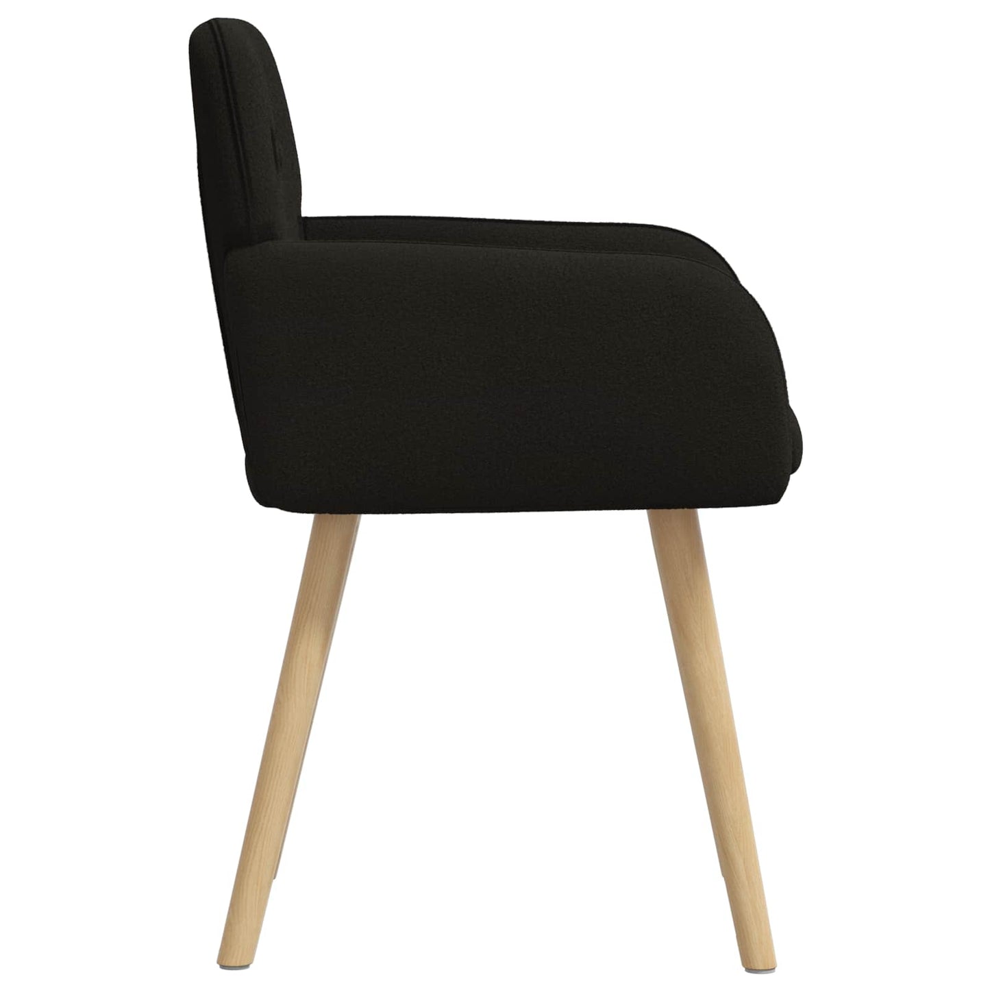 vidaXL Καρέκλες φαγητού 4 pcs Μπουκλέ Μαύρο 59 x 57 x 85 εκ.