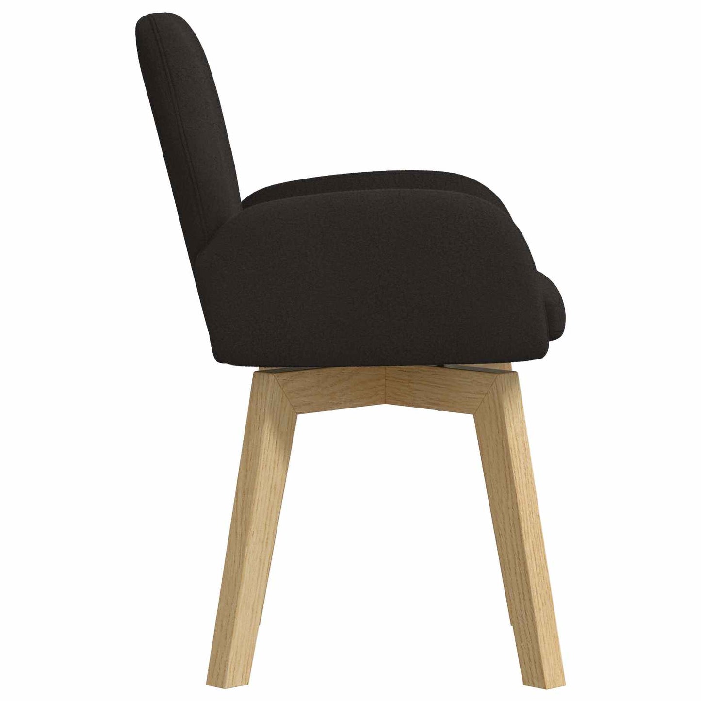 vidaXL Καρέκλες φαγητού 6 pcs Μπουκλέ Μαύρο 59 x 57 x 85 εκ.