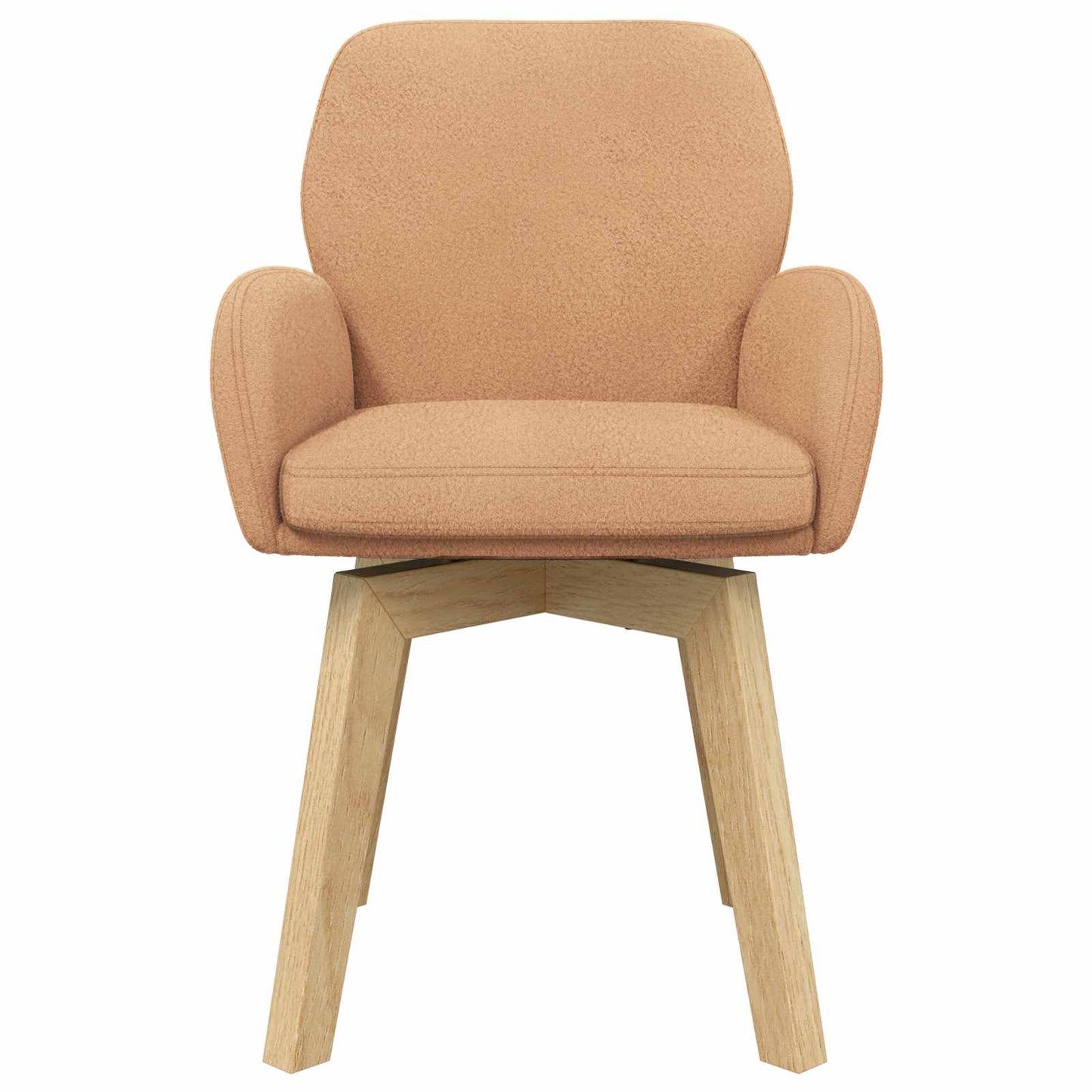 vidaXL Καρέκλες φαγητού 6 pcs Μπουκλέ Μπεζ 59 x 57 x 85 εκ.