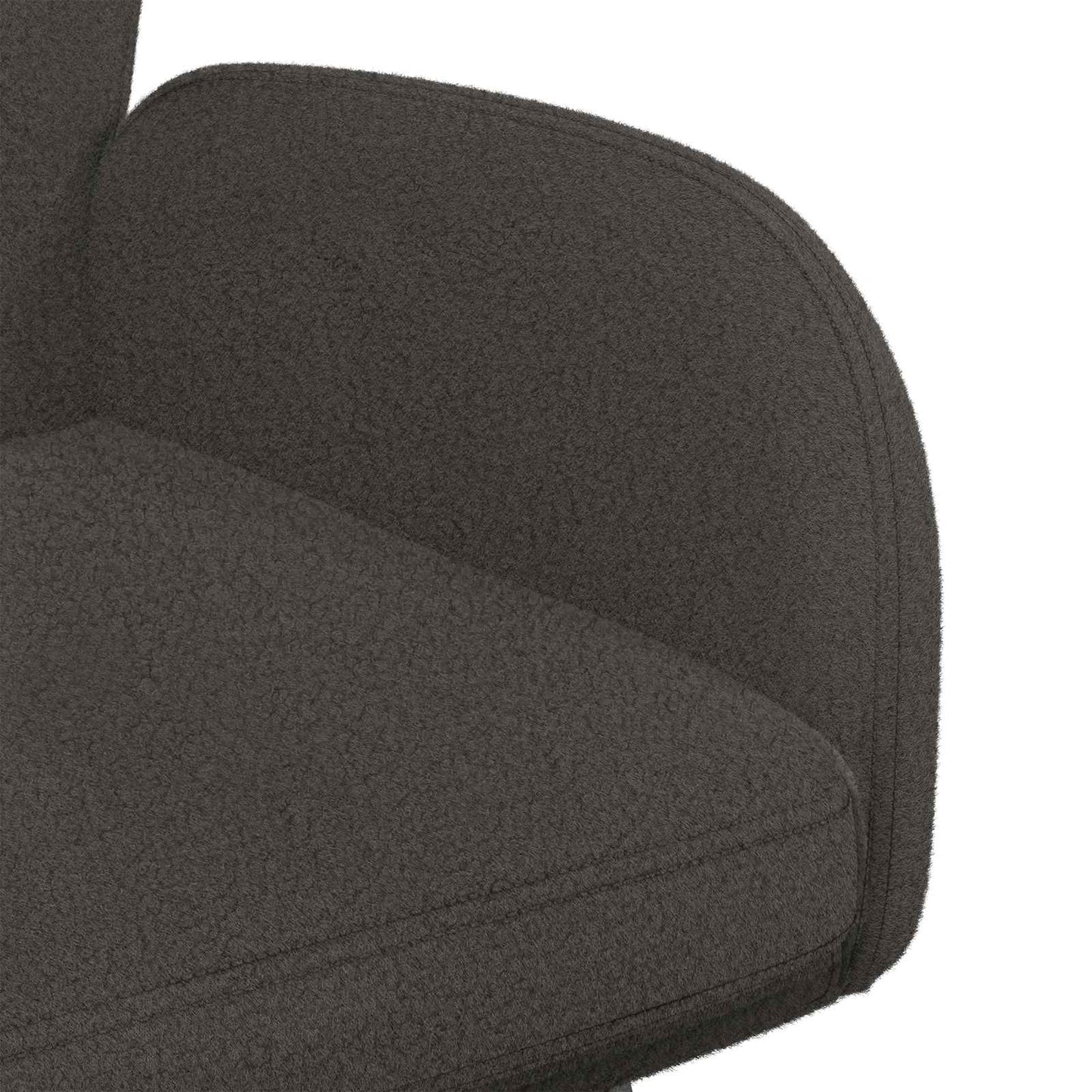 vidaXL Γυριστές καρέκλες φαγητού 4 pcs Μπουκλέ Σκούρο Γκρι