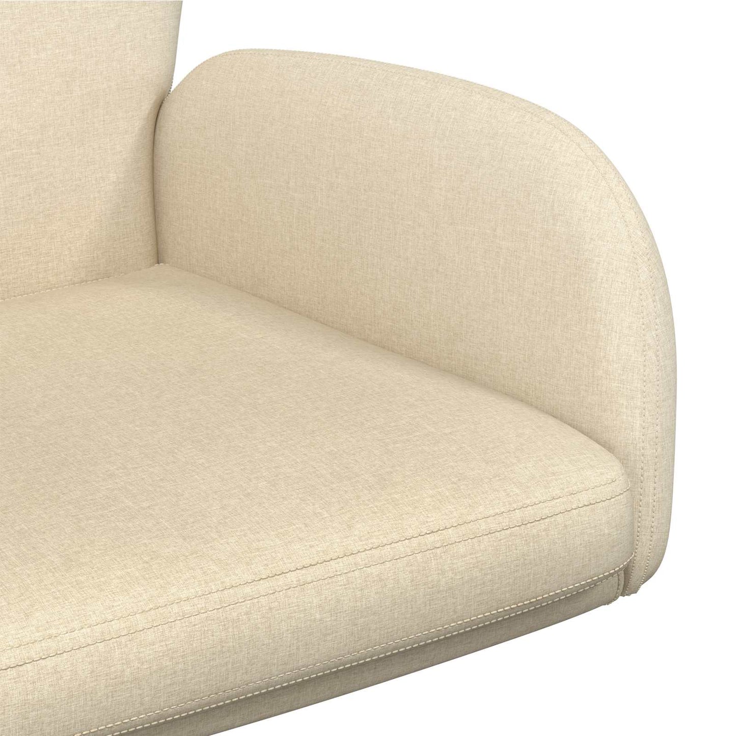 vidaXL Καρέκλες Γραφείου με Περιστροφή 4 τμχ. 54 x 58 x 90 εκ. Κρεμ