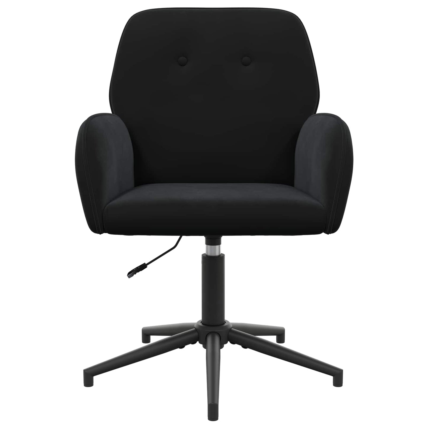 vidaXL Καρέκλες Γραφείου με Περιστροφή 2 τμχ. 54 x 55 x 90 εκ Μαύρο