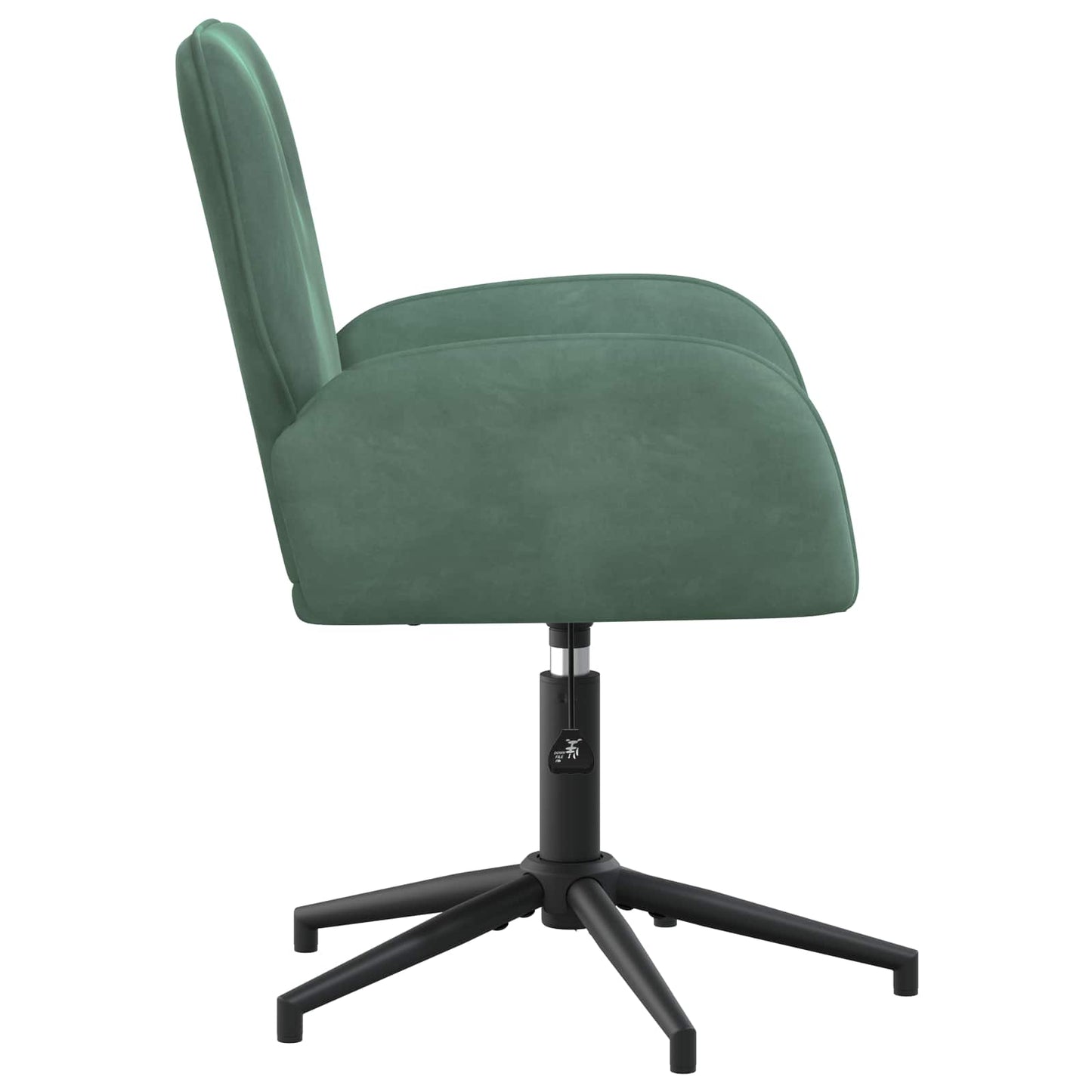 vidaXL Καρέκλες Γραφείου με Περιστροφή 2 τμχ. 54 x 55 x 90 εκ Θαλασσί