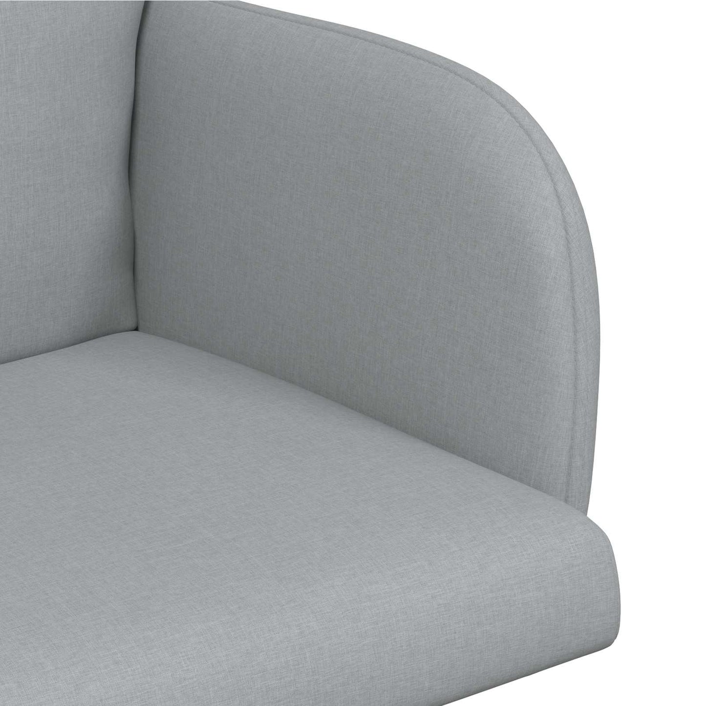 vidaXL Καρέκλες φαγητού 4 pcs Ύφασμα Ανοιχτό γκρι 60 x 56 x 96 εκ