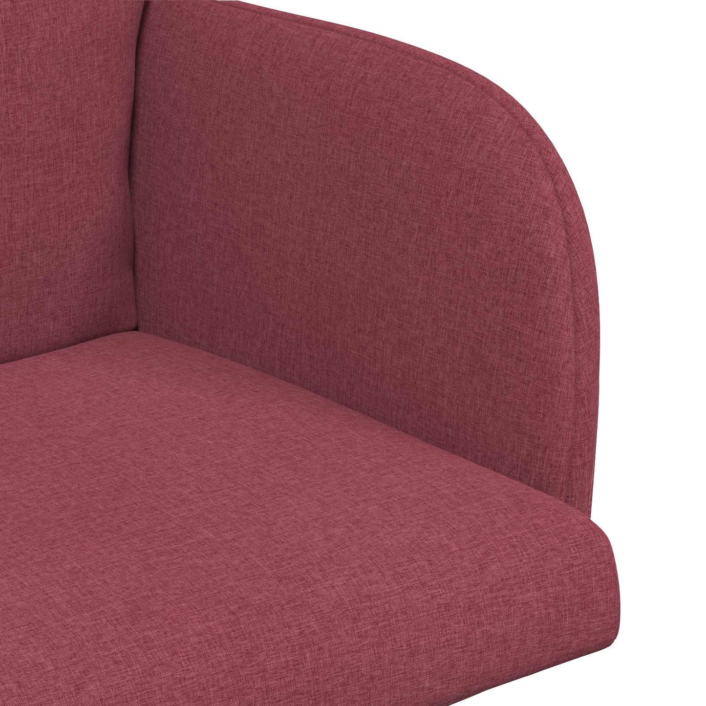 vidaXL Καρέκλες φαγητού 4 pcs Ύφασμα Κόκκινο 60 x 56 x 96 εκ