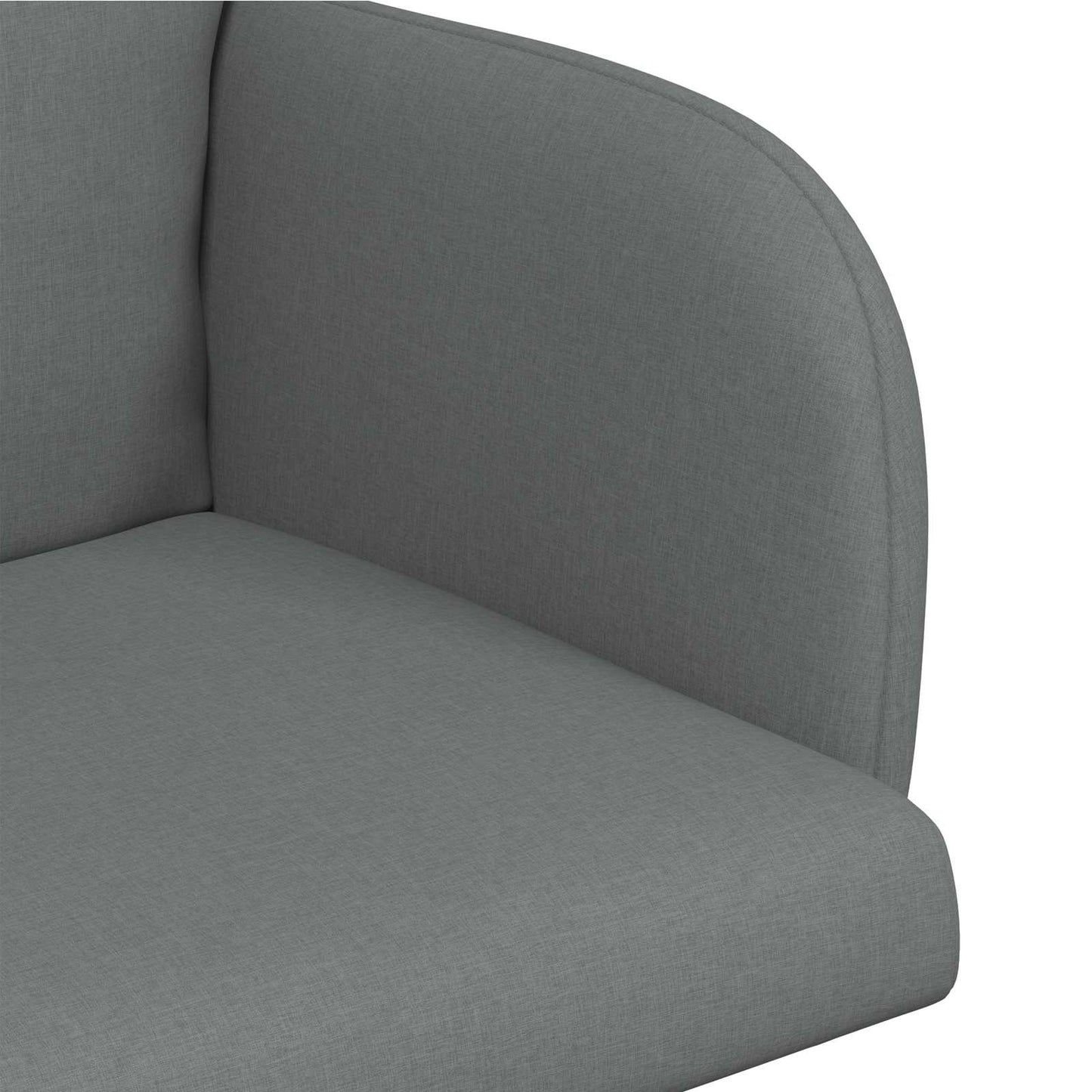vidaXL Καρέκλες φαγητού 6 pcs Ύφασμα Σκούρο Γκρι 60 x 56 x 96 εκ