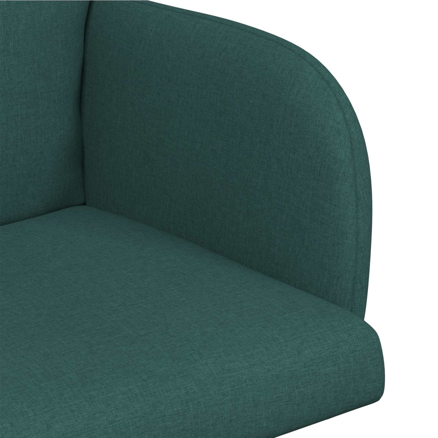 vidaXL Καρέκλες φαγητού 6 pcs Ύφασμα Σκούρο Πράσινο 60 x 56 x 96 εκ