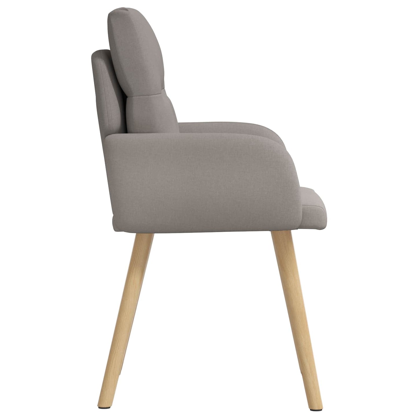 vidaXL Καρέκλες φαγητού 6 pcs Ύφασμα Taupe 60 x 56 x 96 εκ