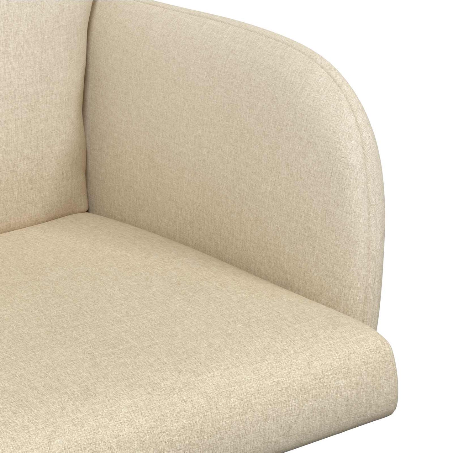 vidaXL Καρέκλες φαγητού 6 pcs Ύφασμα Κρεμ 60 x 56 x 96 εκ